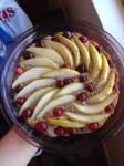 Vegan, Gluten-Free, and No Processed Sugar Pear Cranberry Almond Cake