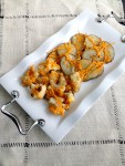 Vegan and Gluten-Free Cheesy Roasted Potatoes and Cauliflower