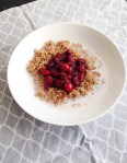 Vegan, gluten-free and sugar-free Sweet and Tart Cranberry Quinoa Bowl - Breakfast perfection!