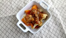 Vegan and Gluten-Free and Soy-Free Kung Pao Smothered Roasted Cauliflower and Butternut Squash