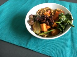 Vegan and Gluten-free Roasted Vegetable Nutrient Breakfast Bowl