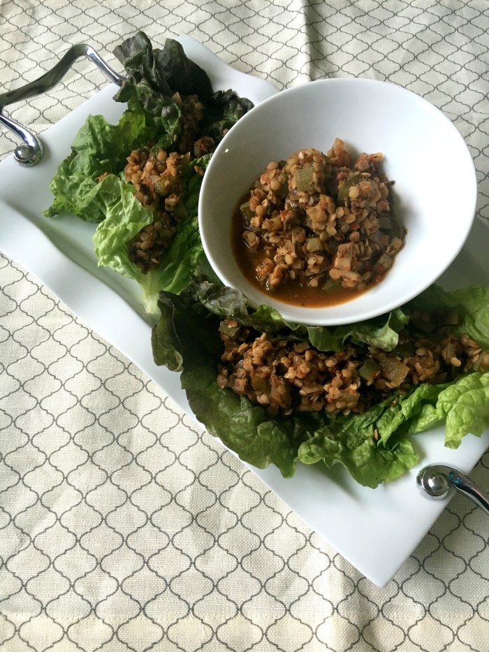 Vegan, Gluten-Free and Refined Sugar-Free Italian Sloppy Lentil Wraps - Easy, healthy and Elimination Diet Friendly