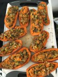 Vegan and Gluten-free Holiday Inspired Stuffed Sweet Potatoes with Creamy "Chz" Sauce