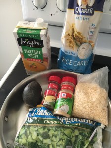 Vegan and Gluten-Free Super-Simple Open-Faced Savory Rice Cake Sandwich