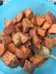 The perfect side-dish for any party or potluck - Vegan and Gluten-Free Dijon Roasted Sweet Potatoes