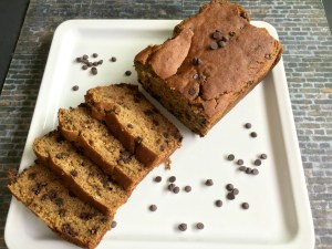 Vegan and Gluten-Free Decedent PB Chocolate Chip Banana Bread
