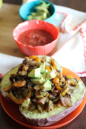 Leftover Veggies in Your Life - Make them awesome like these Spicy Leftovers Stuffed Sweet Potatoes