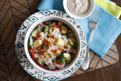 Vegan, Gluten-Free, and Soy-Free Heart Healthy Walnut Butter Pad Thai