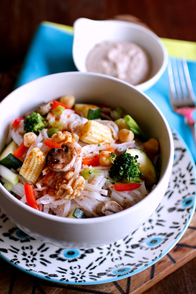 Vegan, Gluten-Free, and Soy-Free Heart Healthy Walnut Butter Pad Thai