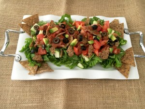 The perfect BBQ or Party salad for every gues - Vegan and Gluten-Free Simplest Taco Salad Ever