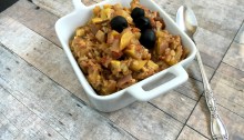 Vegan and Gluten-Free No Bake Yellow Squash Taco Casserole