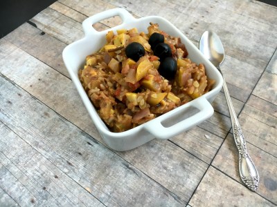 Vegan and Gluten-Free No Bake Yellow Squash Taco Casserole