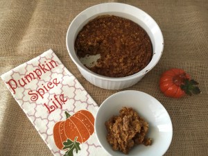 The Perfect Fall Brunch Comfort Food - Vegan and Gluten-Free Pumpkin Oatmeal Casserole