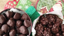 Best Gifts are Homemade Gifts! Vegan, Gluten-Free, and Easy Chocolate Peanut Clusters and Chocolate Covered Peanut Butter Balls