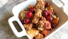 Simple and Delicious - Vegan, Gluten-Free, and Sugar-Free Cranberry Pear Crumble - Elimination Diet Recipe