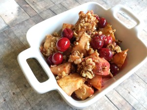 Simple and Delicious - Vegan, Gluten-Free, and Sugar-Free Cranberry Pear Crumble - Elimination Diet Recipe