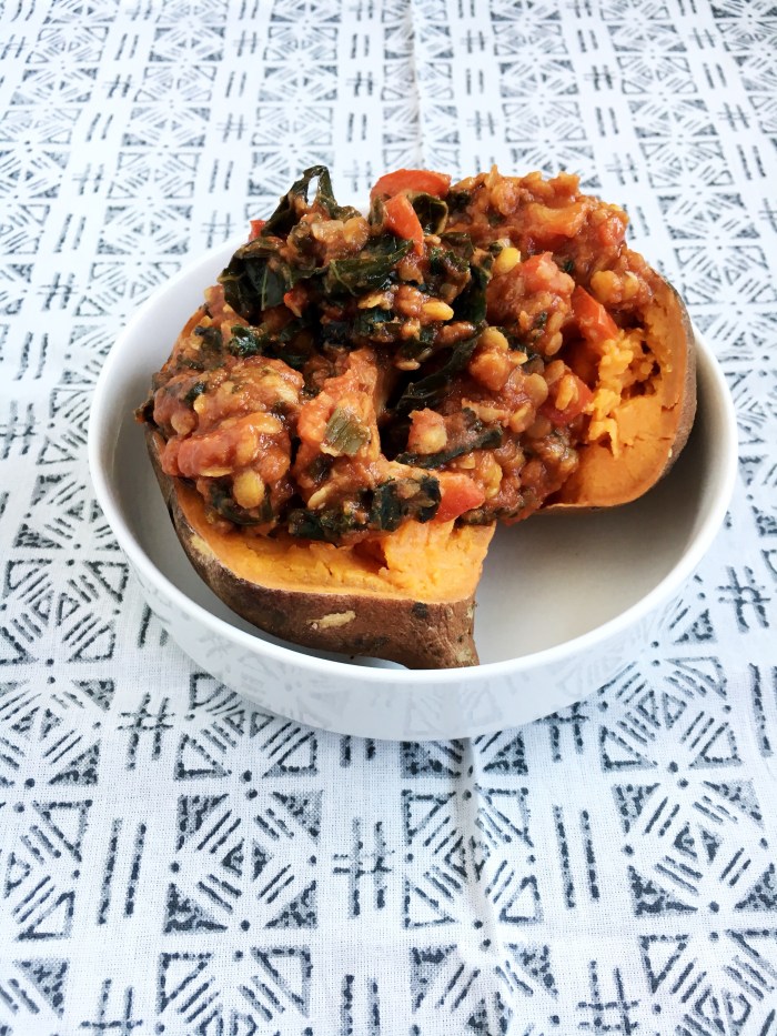 Vegan and Gluten-Free Taco Sloppy Lentil Joes Stuffed Sweet Potatoes