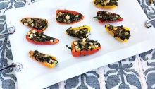 Vegan and Gluten-Free Sabra Hummus Stuffed Taco Mini Peppers